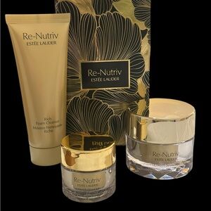 Re-Nutriv By Estee Lauder Ultimate Diamond‎ Trio Cleanser Rich Creme Eye NEW BOX